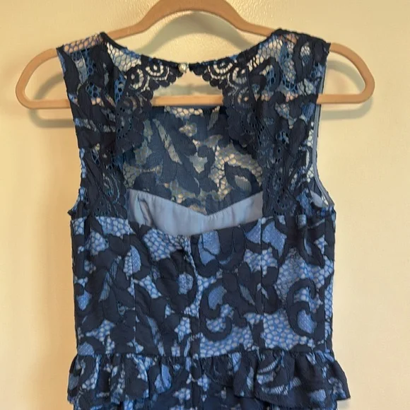 Lilly Pulitzer Kiri lace dress blue periwinkle 2 small - Picture 11 of 12